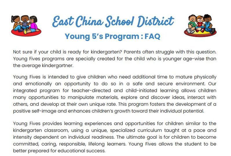 Young 5's Program