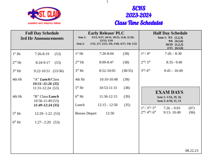 Live Feed St. Clair High School